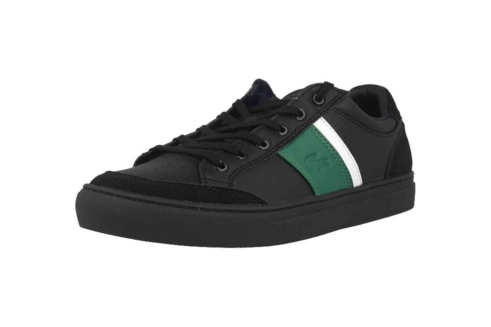 Lacoste COURTLINE 319 1 US CMA Sneaker In Übergrößen Schwarz 38CMA00741B4 Große Herrenschuhe