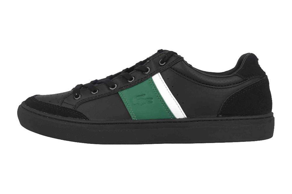 Lacoste COURTLINE 319 1 US CMA Sneaker in Übergrößen Schwarz 38CMA00741B4 große Herrenschuhe