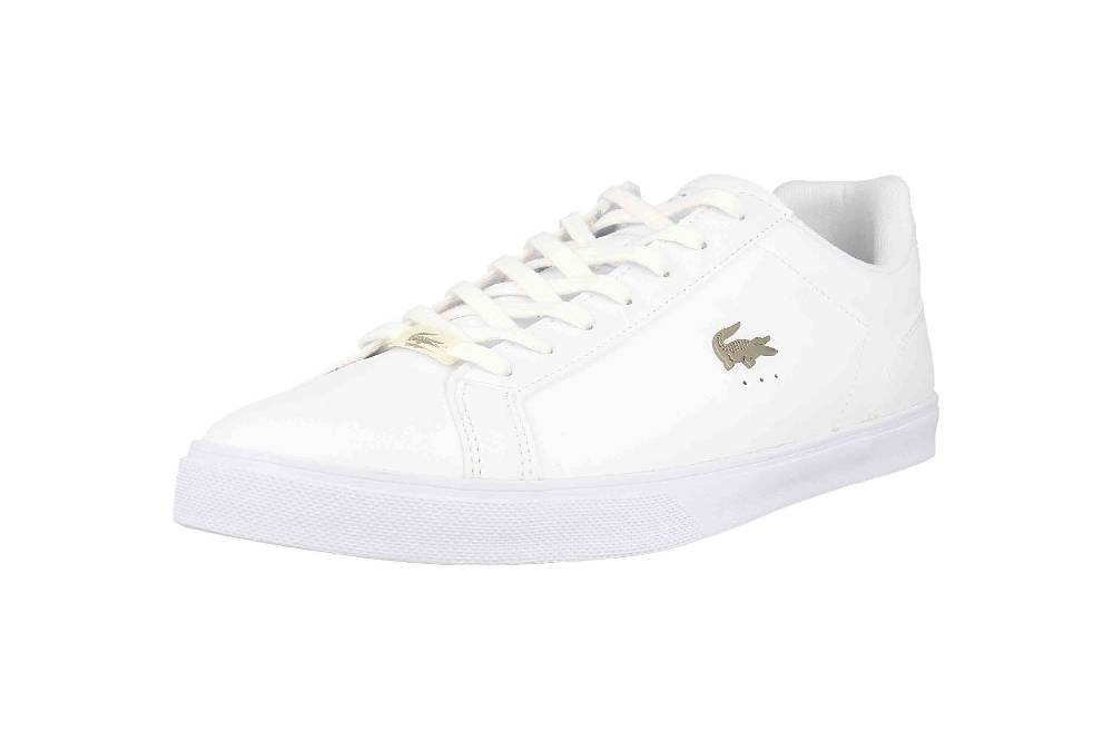 Lacoste LEROND PRO 123 3 CMA Sneaker In Übergrößen Weiß 45CMA005221G Große Herrenschuhe
