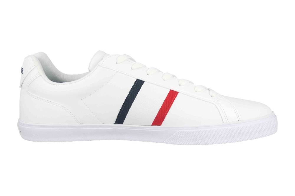 Lacoste LEROND PRO TRI 123 1 CMA Sneaker In Übergrößen Weiß 45CMA0055407 Große Herrenschuhe