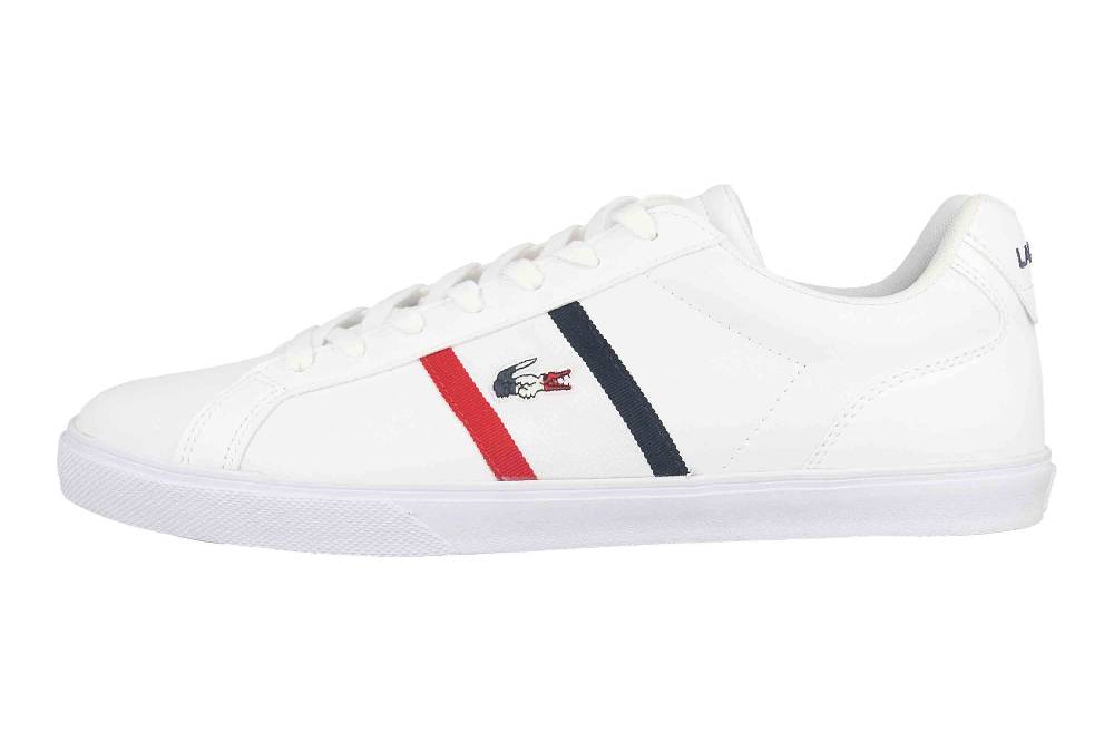Lacoste LEROND PRO TRI 123 1 CMA Sneaker in Übergrößen Weiß 45CMA0055407 große Herrenschuhe