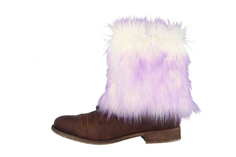 LadyPepp - Candy Flieder - Stulpen Weiß