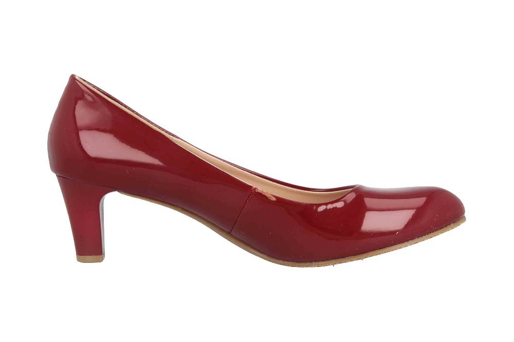 LadyPepp Pumps In Übergrößen Bordeaux 2GY0211501 Burgundy Patent Große Damenschuhe