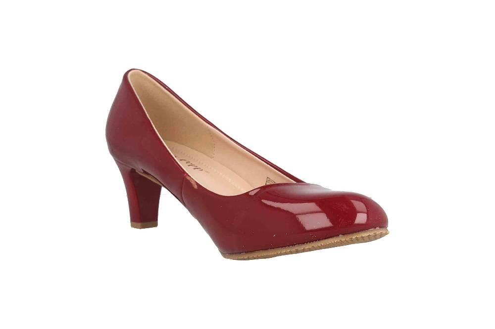 LadyPepp Pumps In Übergrößen Bordeaux 2GY0211501 Burgundy Patent Große Damenschuhe