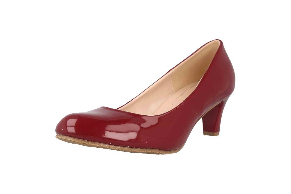 LadyPepp Pumps In Übergrößen Bordeaux 2GY0211501 Burgundy Patent Große Damenschuhe
