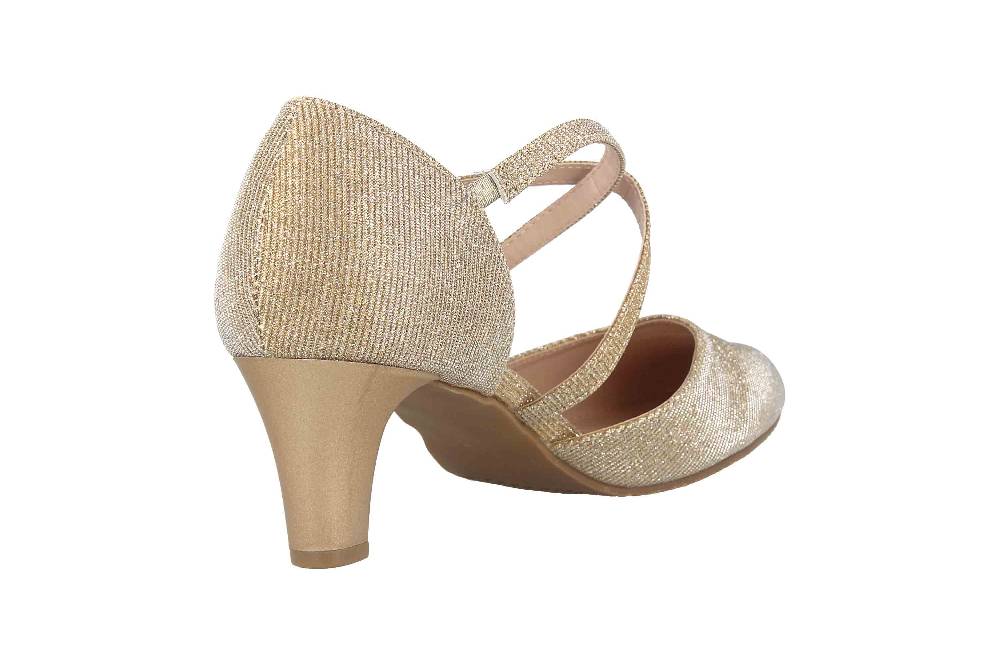 LadyPepp Pumps In Übergrößen Gold 2GY0211502 Gold Glitter Große Damenschuhe