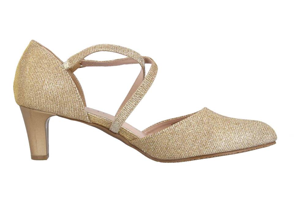 LadyPepp Pumps In Übergrößen Gold 2GY0211502 Gold Glitter Große Damenschuhe