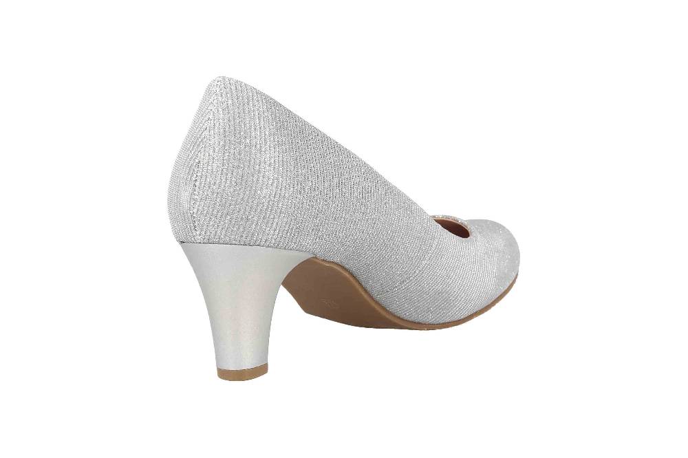 LadyPepp Pumps In Übergrößen Silber 2GY0211501 Silver Glitter Textile Große Damenschuhe