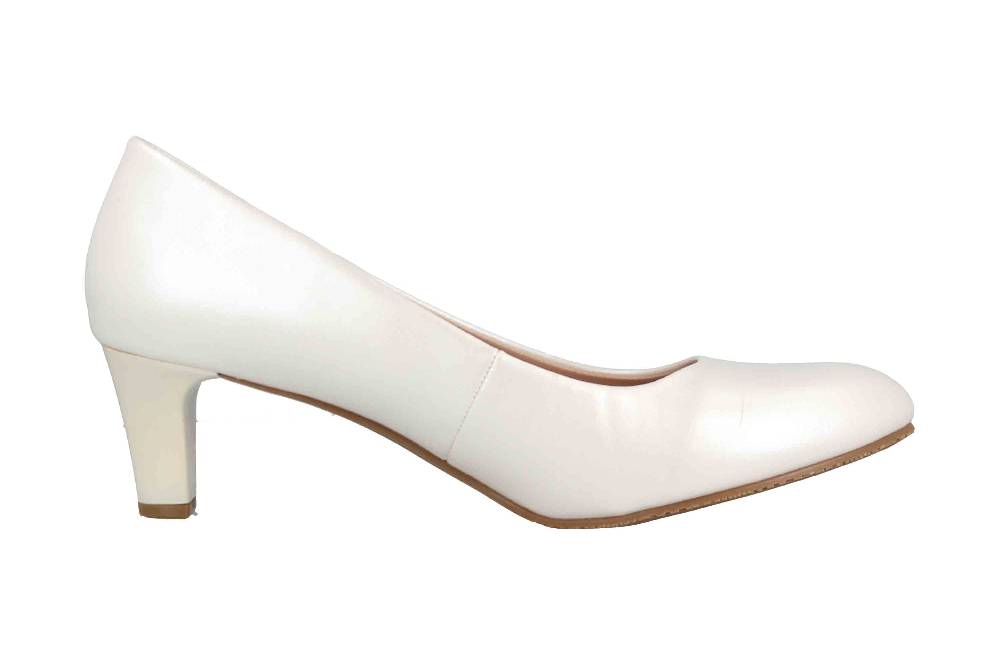 LadyPepp Pumps In Übergrößen Weiß 2GY0211501 White Metallic PU Große Damenschuhe