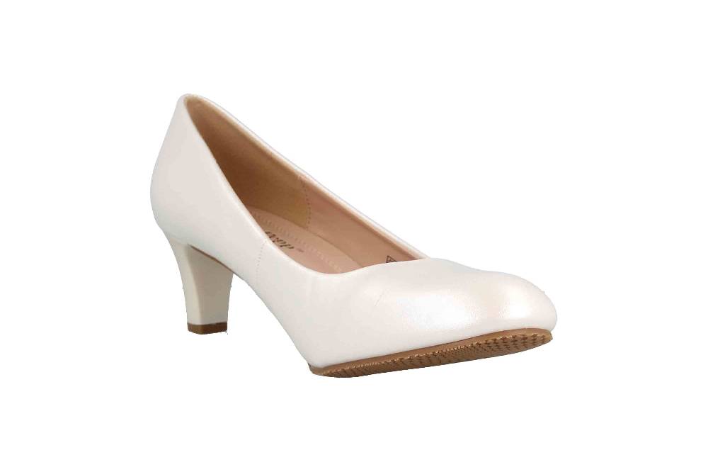 LadyPepp Pumps In Übergrößen Weiß 2GY0211501 White Metallic PU Große Damenschuhe