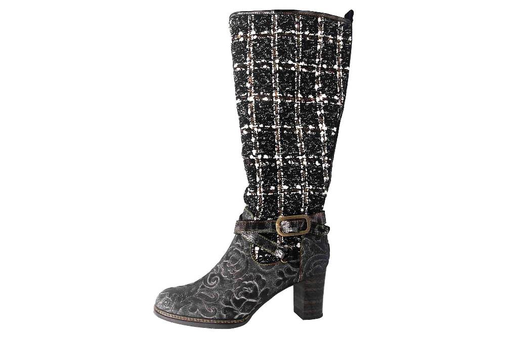 Laura Vita Boots in Übergrößen Braun MAELEO 03A Marron große Damenschuhe