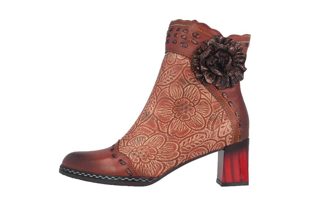 Laura Vita Boots in Übergrößen Braun MAELEO 03A Marron große Damenschuhe