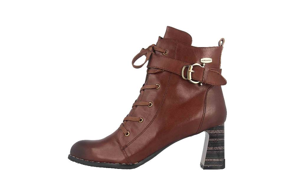 Laura Vita Boots in Übergrößen Braun MAELEO 03A Marron große Damenschuhe