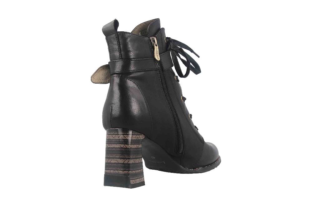 Laura Vita Boots In Übergrößen Schwarz MAELEO 03A Noir Uni Große Damenschuhe