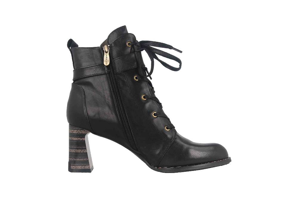 Laura Vita Boots In Übergrößen Schwarz MAELEO 03A Noir Uni Große Damenschuhe
