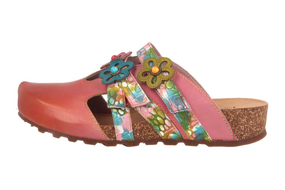 Laura Vita Clogs & Hausschuhe in Übergrößen Pink Brcyano 20 Fushia große Damenschuhe