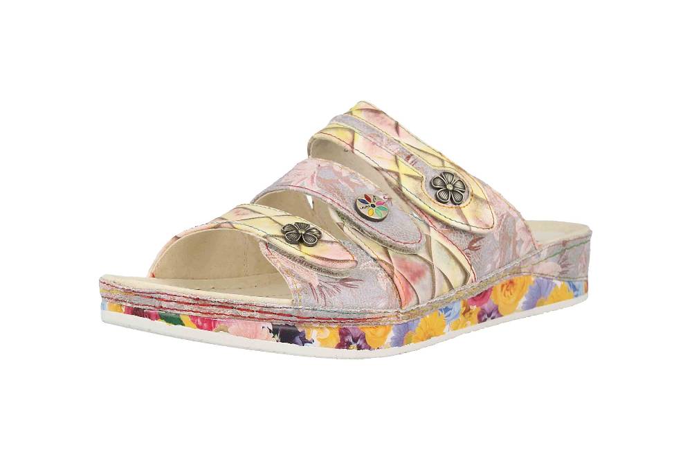 Laura Vita Pantoletten In Übergrößen Mehrfarbig BRCUELO 75 Beige Große Damenschuhe