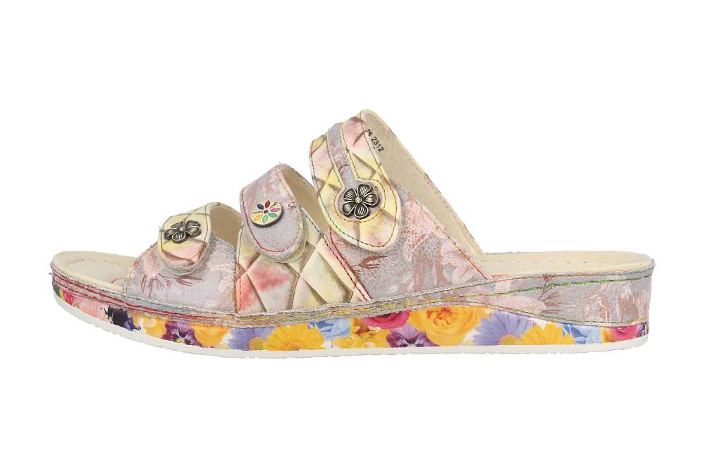 Laura Vita Pantoletten in Übergrößen Mehrfarbig BRCUELO 75 Beige große Damenschuhe