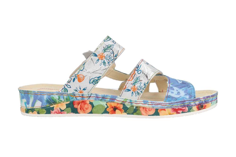 Laura Vita Pantoletten In Übergrößen Mehrfarbig BRUEL 05 Ciel Große Damenschuhe