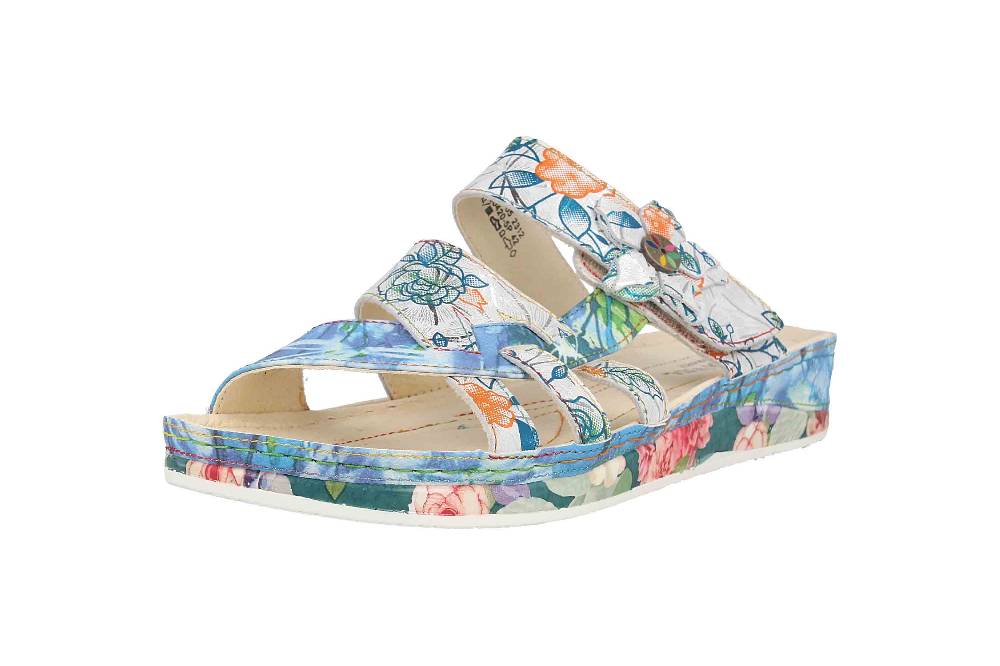 Laura Vita Pantoletten In Übergrößen Mehrfarbig BRUEL 05 Ciel Große Damenschuhe