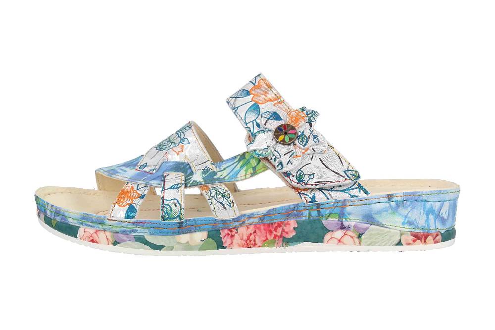 Laura Vita Pantoletten in Übergrößen Mehrfarbig BRUEL 05 Ciel große Damenschuhe