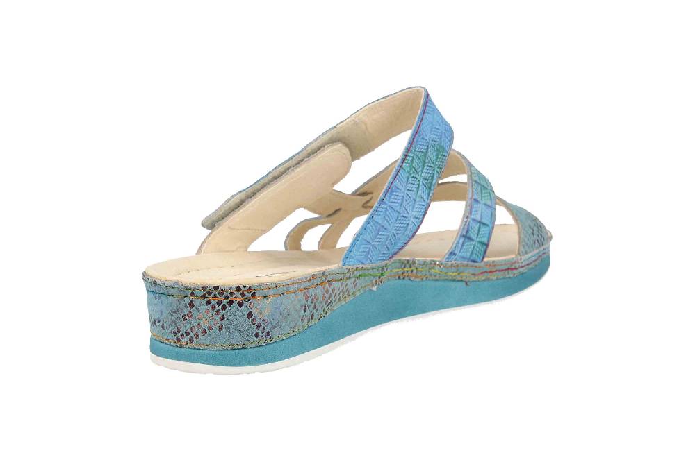 Laura Vita Pantoletten In Übergrößen Mehrfarbig BRUEL 05 Jeans Große Damenschuhe