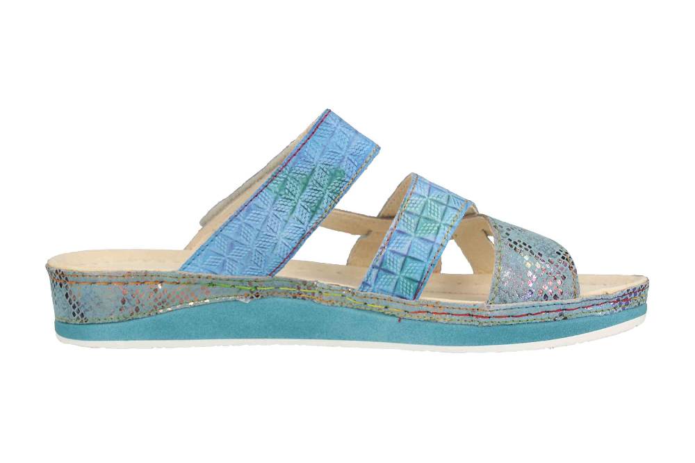 Laura Vita Pantoletten In Übergrößen Mehrfarbig BRUEL 05 Jeans Große Damenschuhe