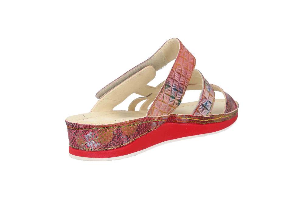 Laura Vita Pantoletten In Übergrößen Mehrfarbig BRUEL 05 Fushia Große Damenschuhe