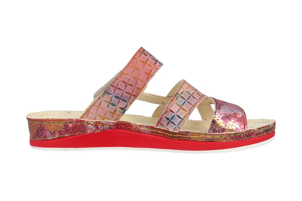 Laura Vita Pantoletten In Übergrößen Mehrfarbig BRUEL 05 Fushia Große Damenschuhe