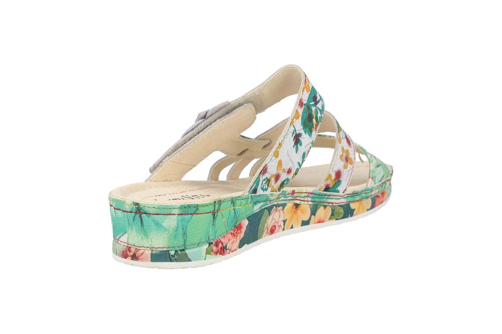 Laura Vita Pantoletten In Übergrößen Mehrfarbig BRUEL 05 Vert Große Damenschuhe