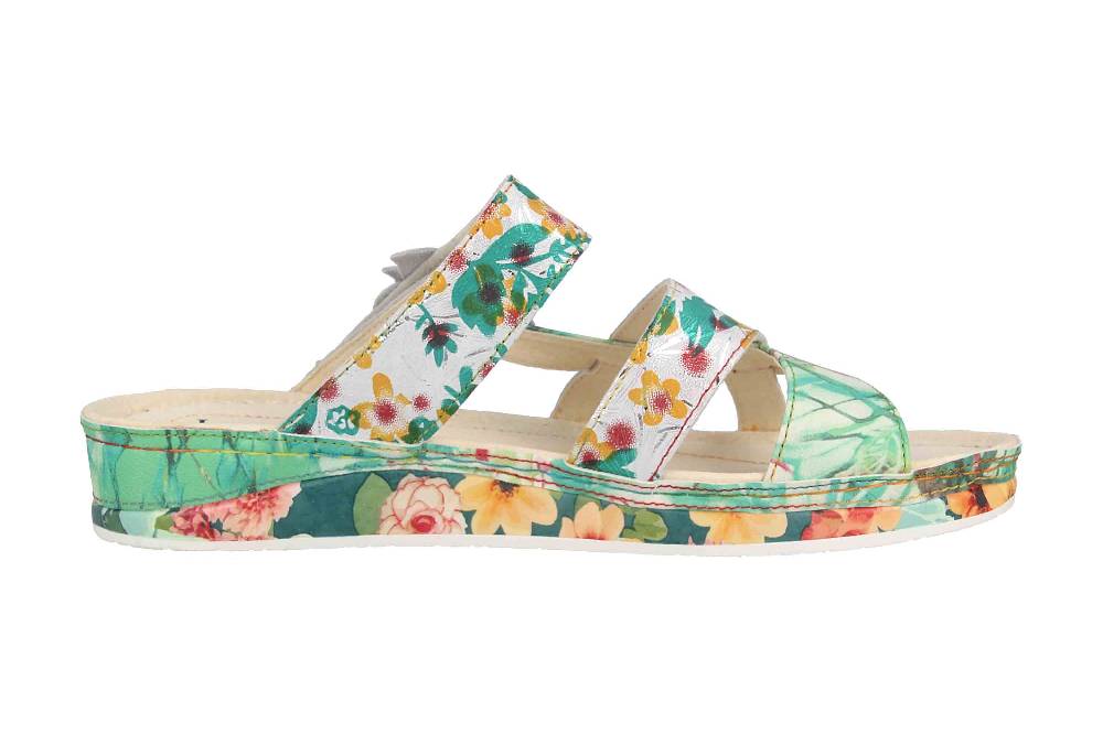 Laura Vita Pantoletten In Übergrößen Mehrfarbig BRUEL 05 Vert Große Damenschuhe