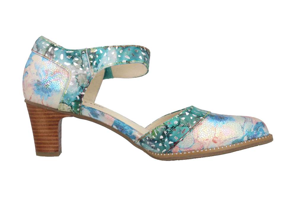 Laura Vita Pumps In Übergrößen Mehrfarbig ELCODIEO 232 Turquoise Große Damenschuhe