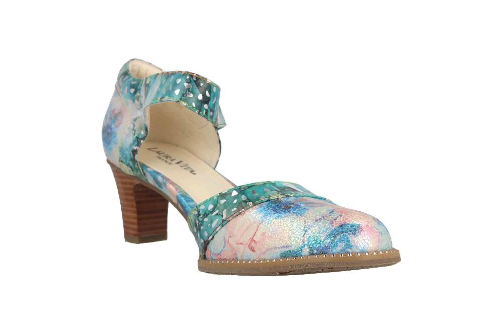 Laura Vita Pumps In Übergrößen Mehrfarbig ELCODIEO 232 Turquoise Große Damenschuhe