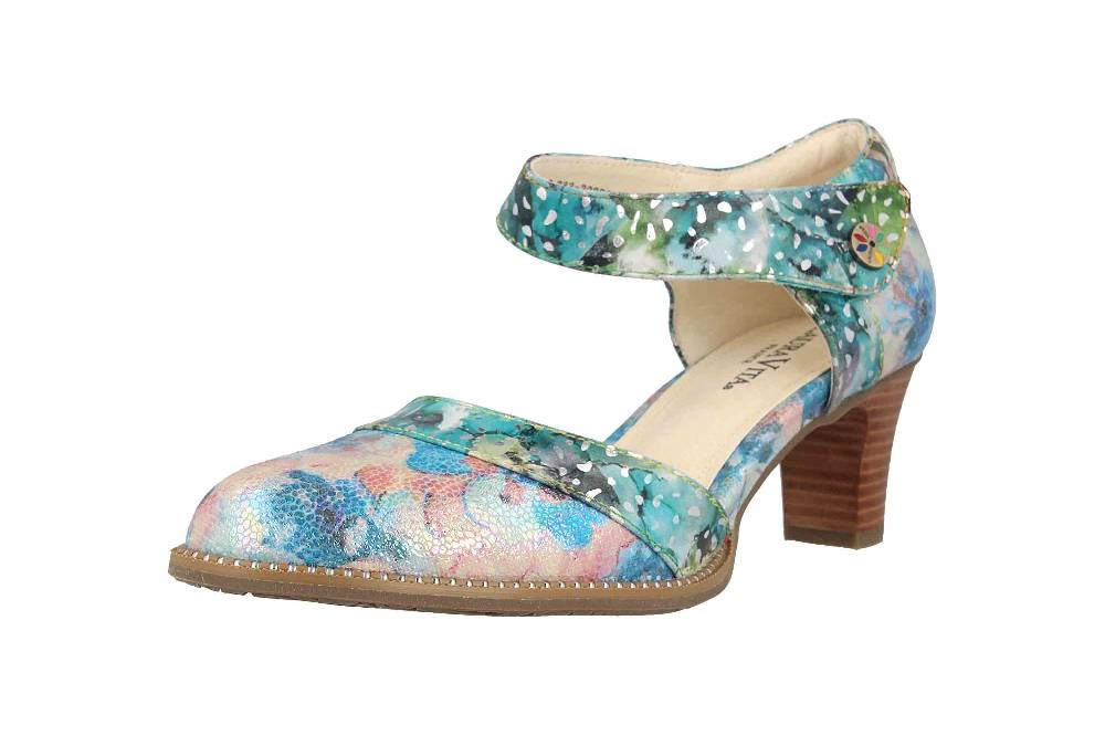 Laura Vita Pumps In Übergrößen Mehrfarbig ELCODIEO 232 Turquoise Große Damenschuhe