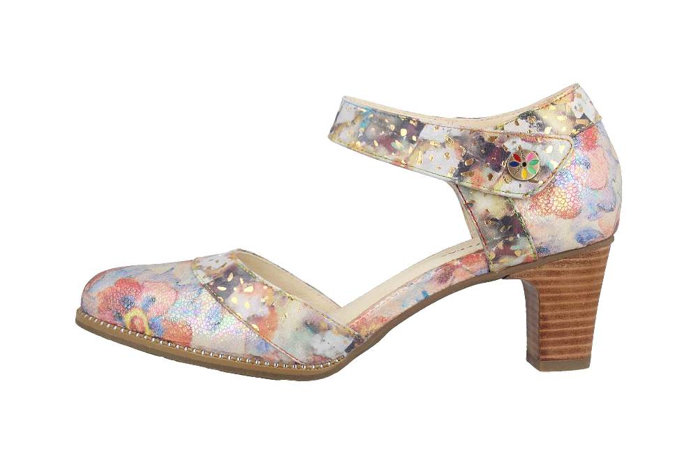 Laura Vita Pumps in Übergrößen Mehrfarbig ELCODIEO 232 Abricot große Damenschuhe