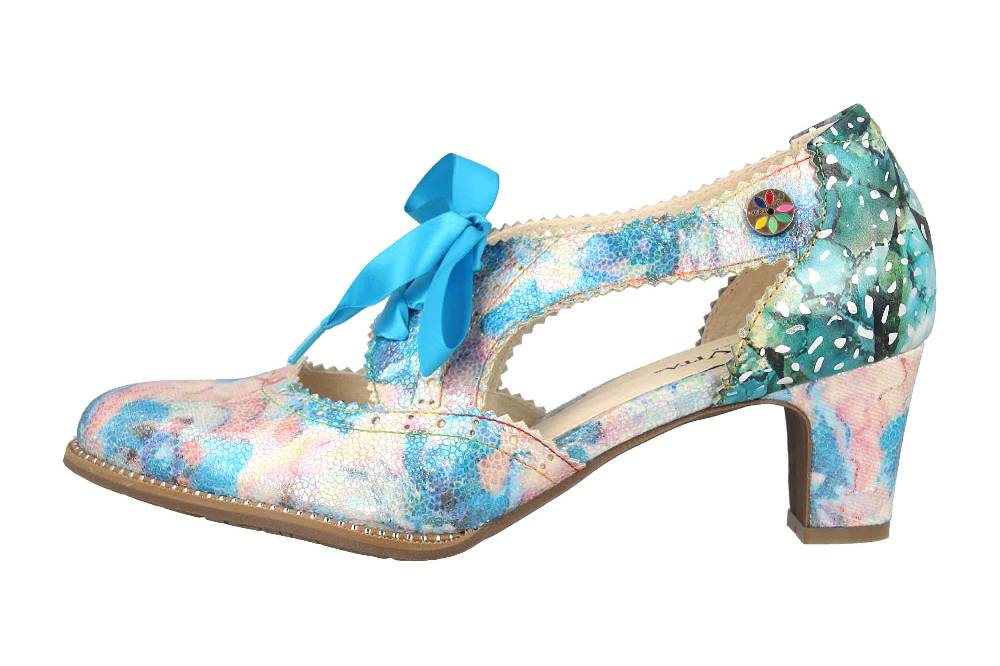 Laura Vita Pumps in Übergrößen Mehrfarbig ELCODIEO 0422 Indigo große Damenschuhe