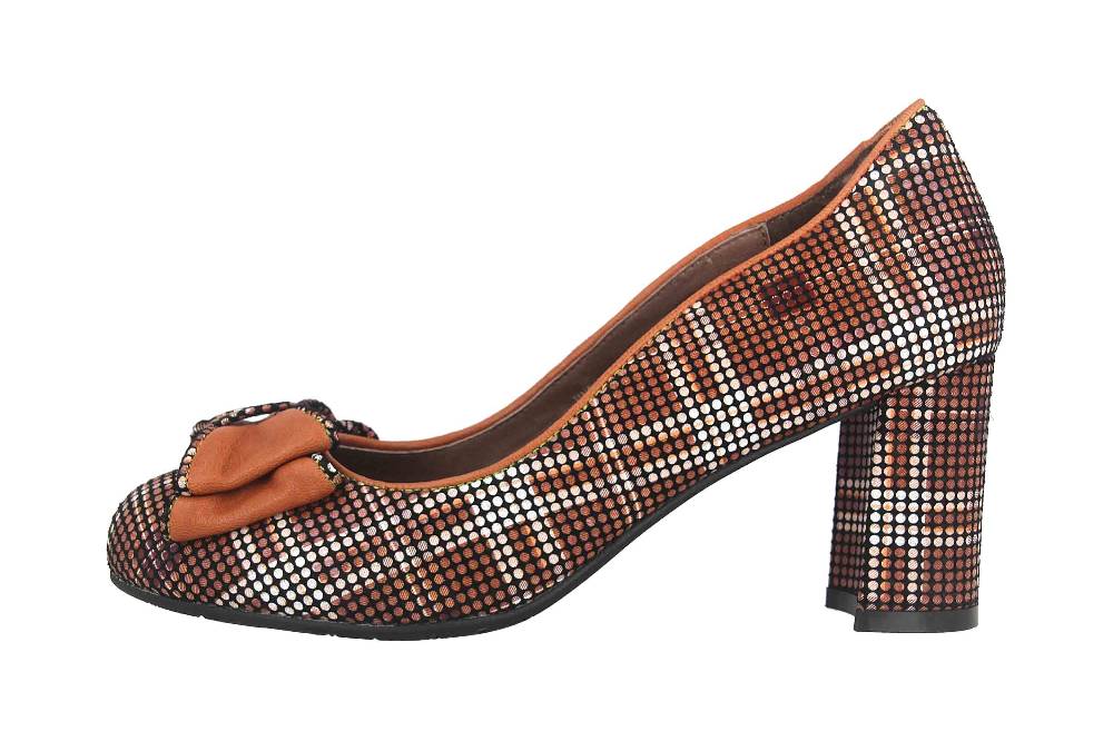 Laura Vita Pumps in Übergrößen Mehrfarbig Huco 11 Cafe große Damenschuhe