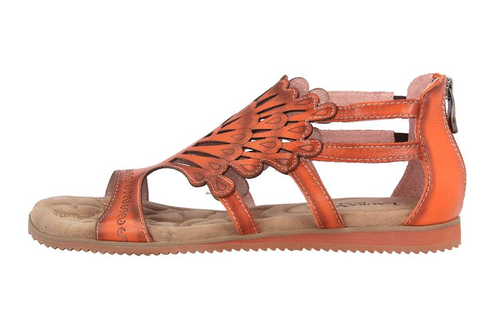 Laura Vita Sandalen in Übergrößen Beige Feclicieo 0321 Camel große Damenschuhe