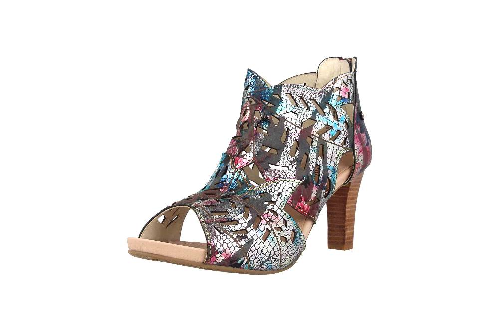 Laura Vita Sandalen In Übergrößen Mehrfarbig Albane 0482 Noir Große Damenschuhe