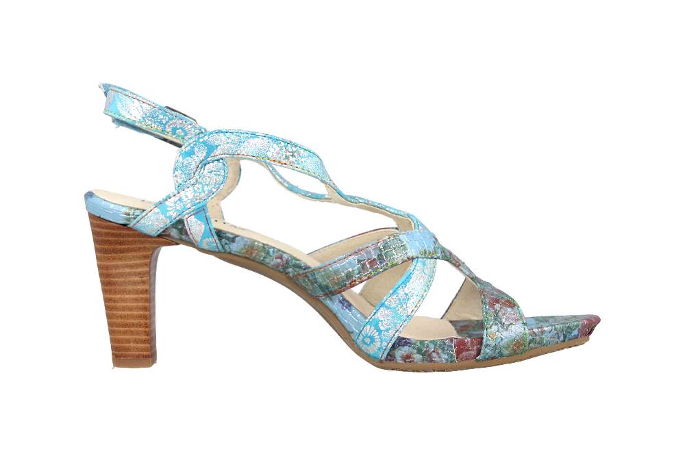 Laura Vita Sandalen In Übergrößen Mehrfarbig Alcbaneo 01 Turquoise Große Damenschuhe