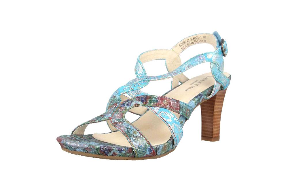 Laura Vita Sandalen In Übergrößen Mehrfarbig Alcbaneo 01 Turquoise Große Damenschuhe