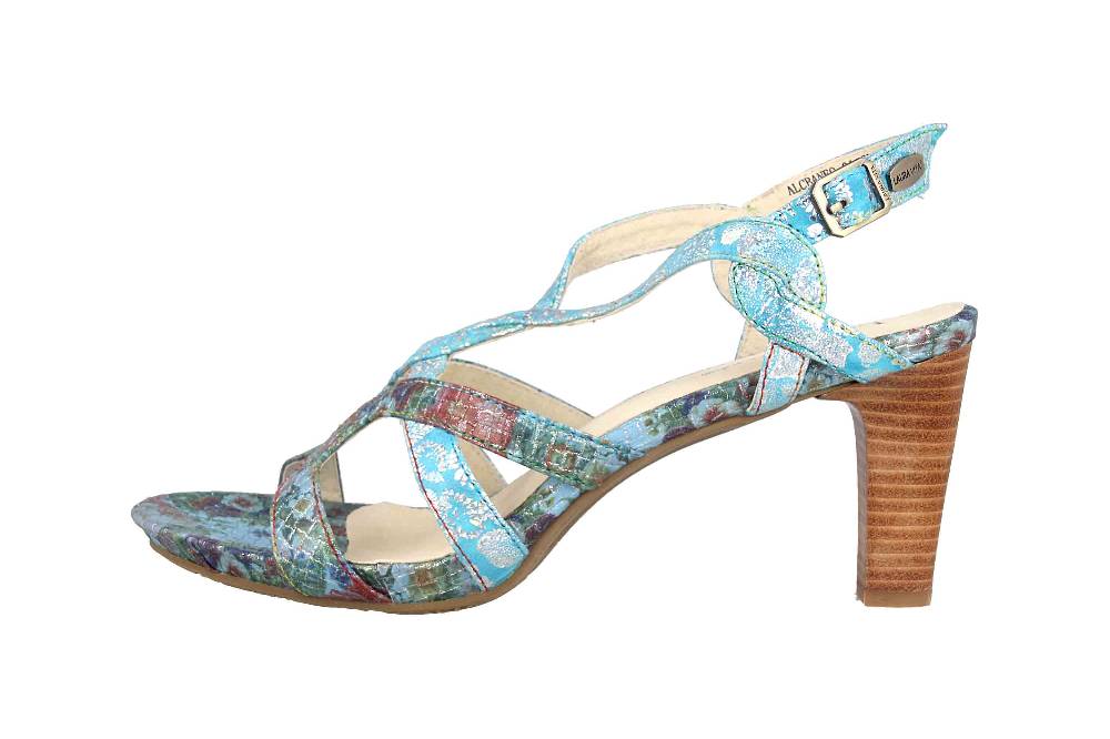 Laura Vita Sandalen in Übergrößen Mehrfarbig Alcbaneo 01 Turquoise große Damenschuhe