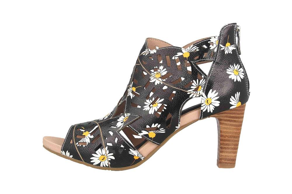 Laura Vita Sandalen in Übergrößen Mehrfarbig Alcbaneo 422 Noir große Damenschuhe