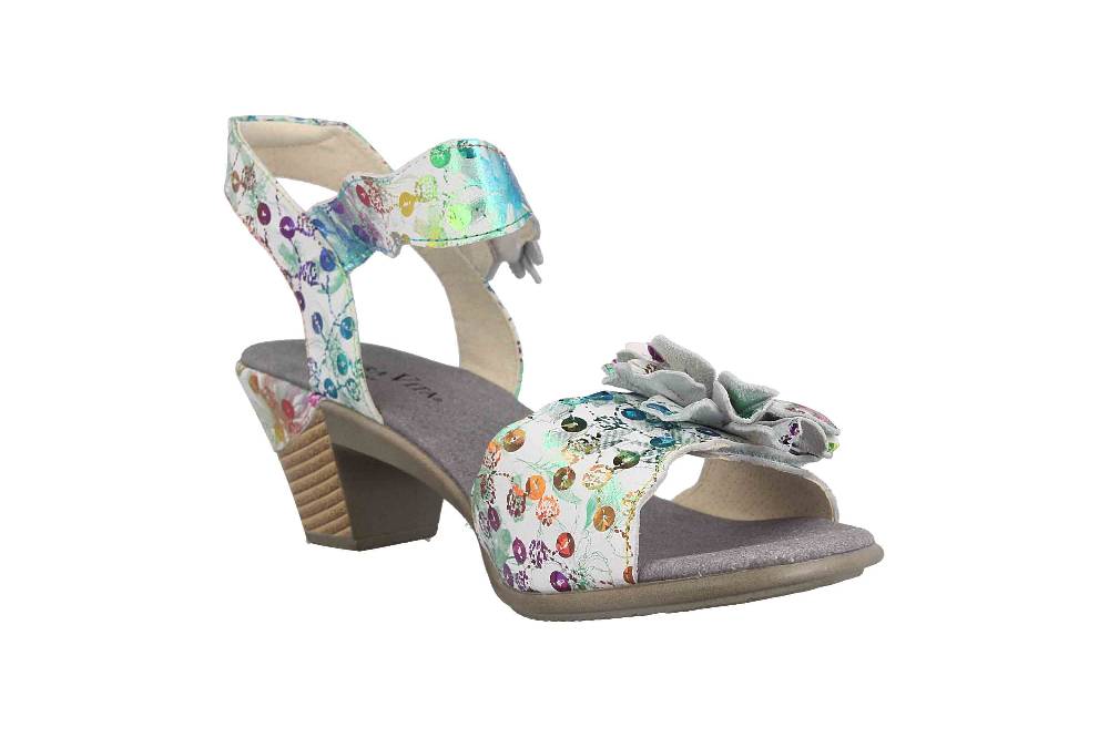 Laura Vita Sandalen In Übergrößen Mehrfarbig Becttinoo 85 Blanc Große Damenschuhe