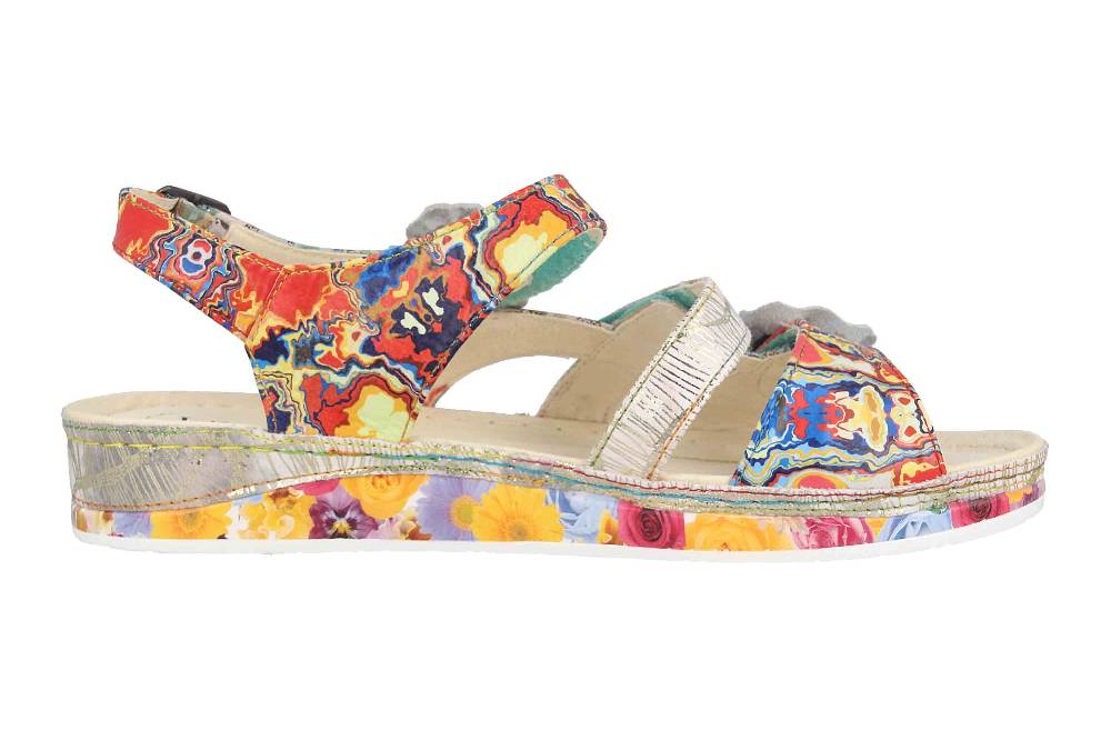 Laura Vita Sandalen In Übergrößen Mehrfarbig BRCUELO 06 Vert Große Damenschuhe