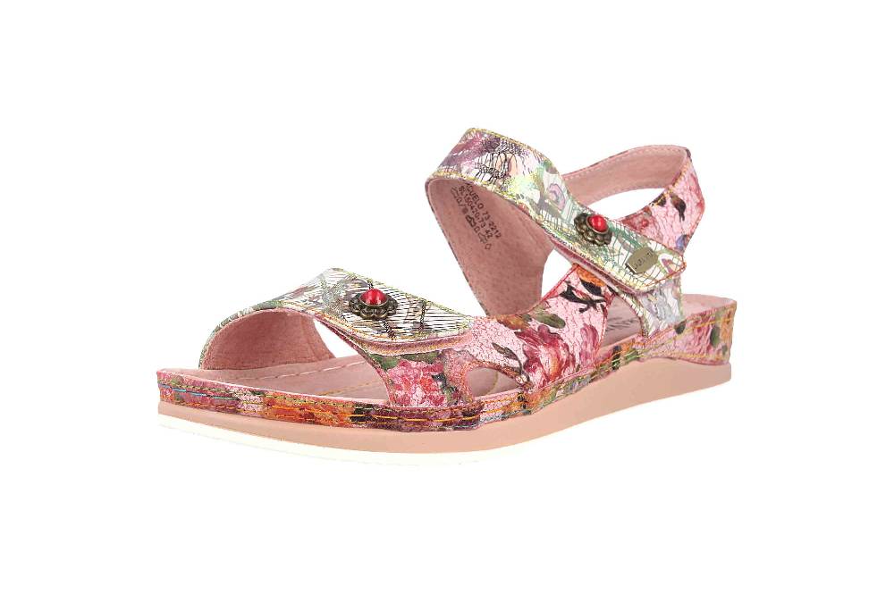 Laura Vita Sandalen In Übergrößen Mehrfarbig Brcuelo 73 Rose Große Damenschuhe