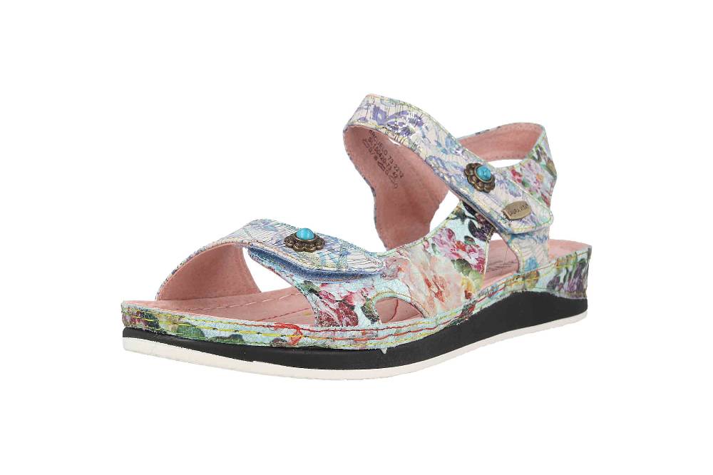 Laura Vita Sandalen In Übergrößen Mehrfarbig Brcuelo 73 Bleu Große Damenschuhe