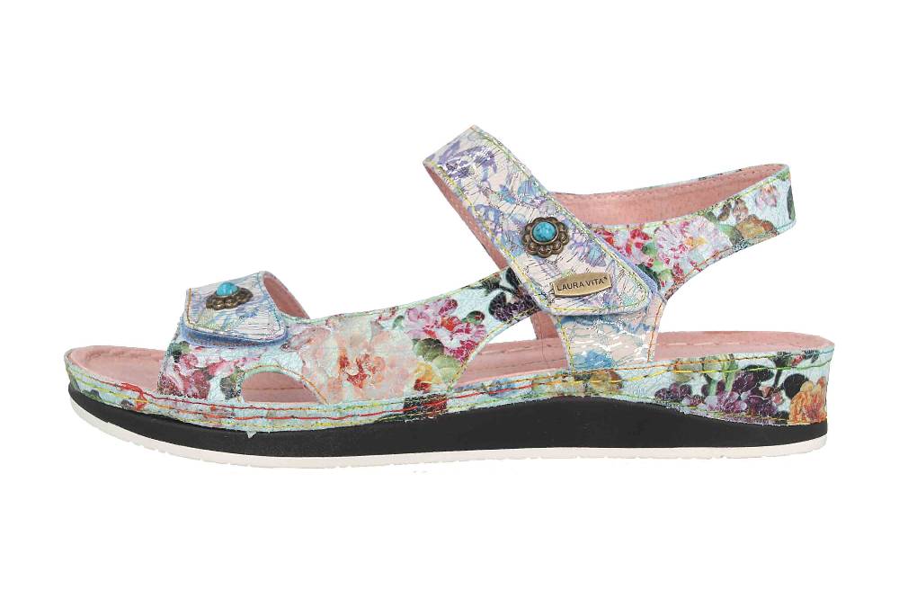 Laura Vita Sandalen in Übergrößen Mehrfarbig Brcuelo 73 Bleu große Damenschuhe