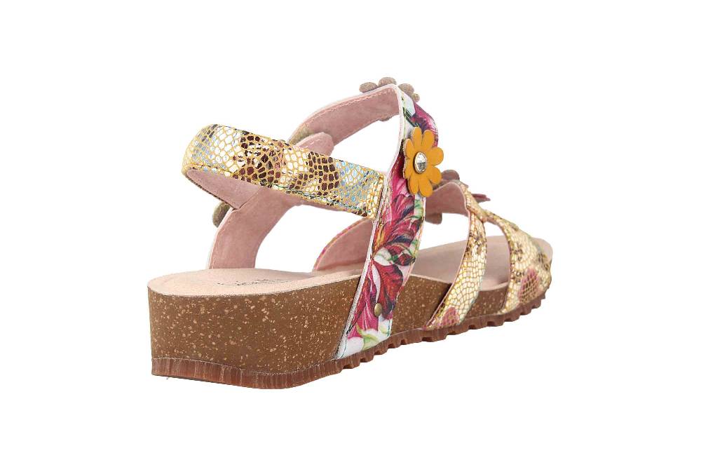 Laura Vita Sandalen In Übergrößen Mehrfarbig BRCUELO 81 Cerise Große Damenschuhe