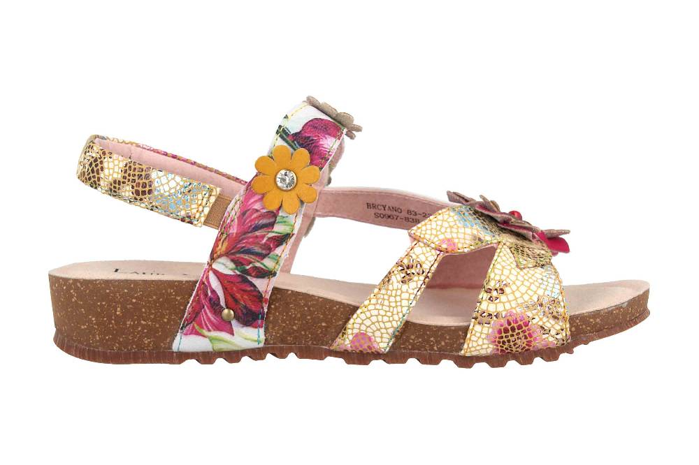 Laura Vita Sandalen In Übergrößen Mehrfarbig BRCUELO 81 Cerise Große Damenschuhe